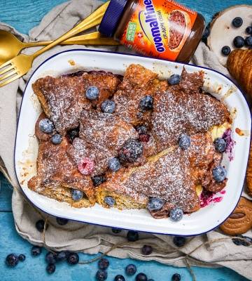 Ovo Croissant French Toast Bake